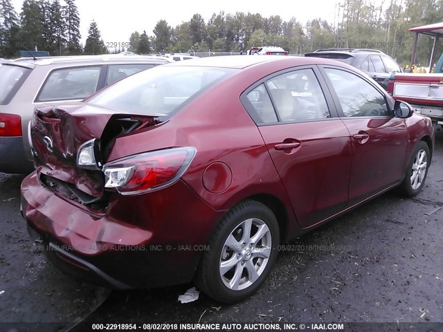 JM1BL1VG3B1902392 - 2011 MAZDA 3 I RED photo 4