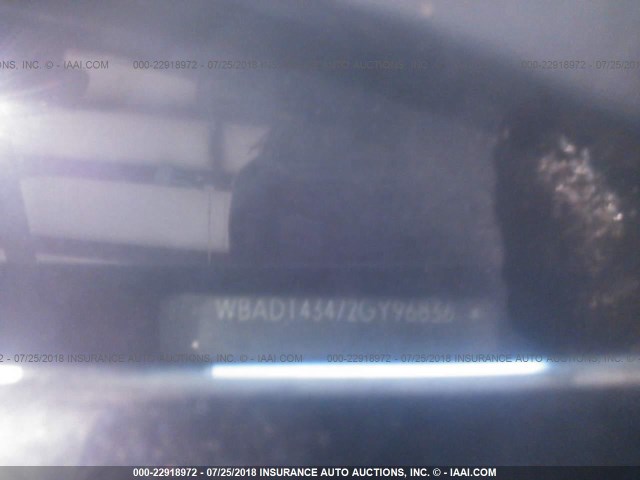 WBADT43472GY96836 - 2002 BMW 525 I AUTOMATIC BLACK photo 9