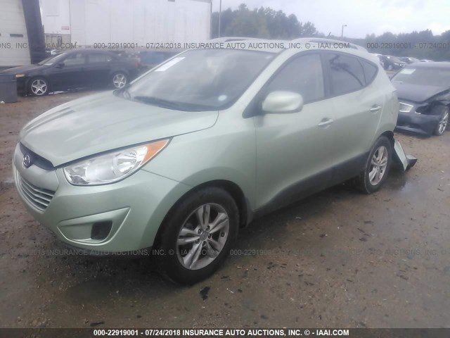 KM8JU3AC7BU176117 - 2011 HYUNDAI TUCSON GLS/LIMITED 绿色 照片 2