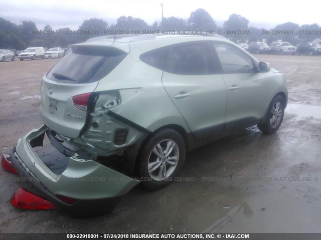 KM8JU3AC7BU176117 - 2011 HYUNDAI TUCSON GLS/LIMITED GREEN photo 4