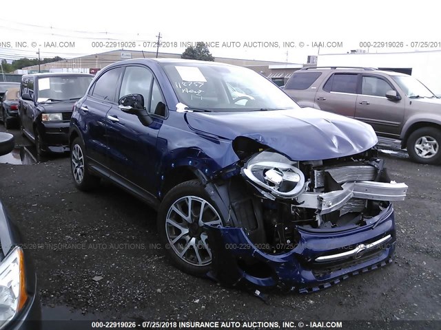 ZFBCFYCBXHP538332 - 2017 FIAT 500X TREKKING BLUE photo 1