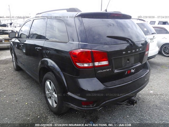 3D4PG1FG5BT547505 - 2011 DODGE JOURNEY MAINSTREET BLACK photo 3