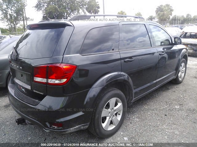 3D4PG1FG5BT547505 - 2011 DODGE JOURNEY MAINSTREET BLACK photo 4