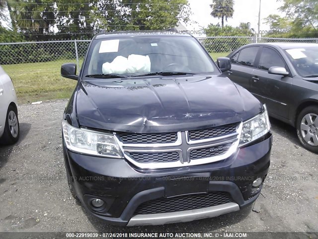 3D4PG1FG5BT547505 - 2011 DODGE JOURNEY MAINSTREET BLACK photo 6