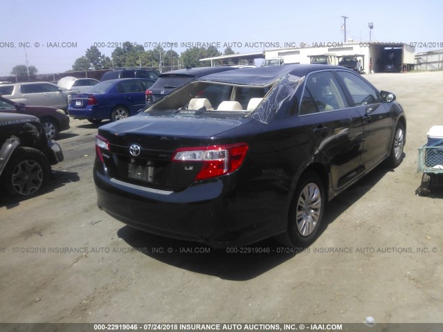 4T4BF1FKXER400350 - 2014 TOYOTA CAMRY L/SE/LE/XLE 黑色 照片 4