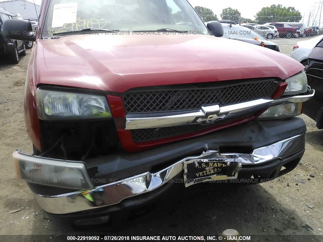 2GCEK19T741307520 - 2004 CHEVROLET SILVERADO K1500 RED photo 6