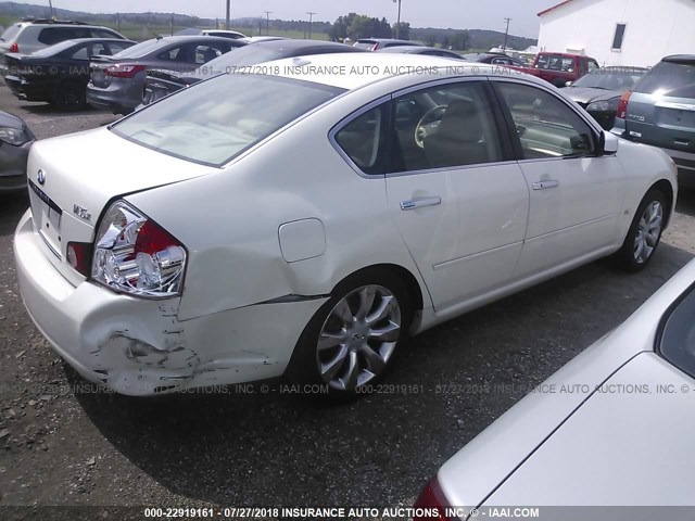 JNKAY01F26M254311 - 2006 INFINITI M35 SPORT WHITE photo 4