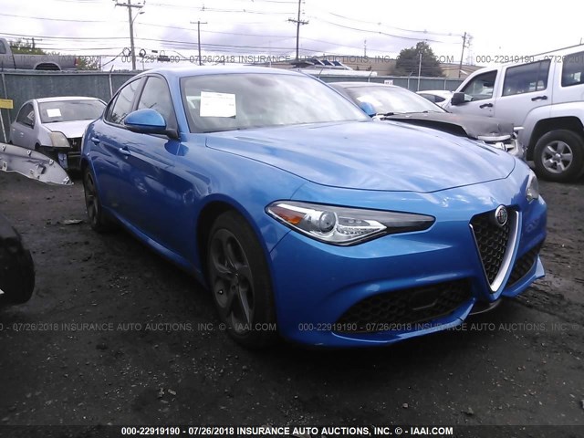 ZARFAEDN5H7558610 - 2017 ALFA ROMEO GIULIA Q4 蓝色 照片 1