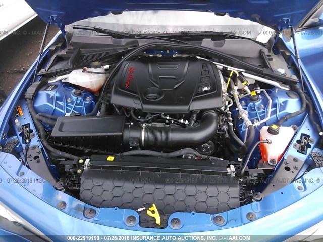 ZARFAEDN5H7558610 - 2017 ALFA ROMEO GIULIA Q4 蓝色 照片 10