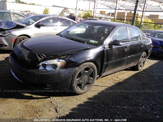 2G1WD58C269317795 - 2006 CHEVROLET IMPALA SUPER SPORT BLACK photo 2