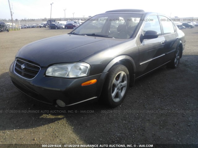 JN1CA31D1YT558871 - 2000 NISSAN MAXIMA GLE/GXE/SE GRAY photo 2