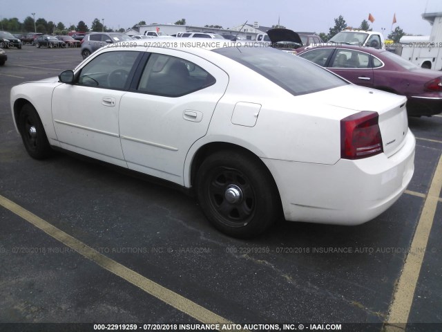 2B3KA43HX8H233102 - 2008 DODGE CHARGER WHITE photo 3