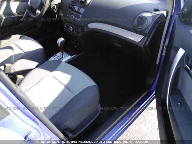 KL1TD66E29B314054 - 2009 CHEVROLET AVEO LS/LT 蓝色 照片 5