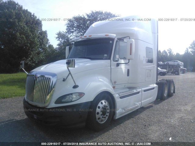 3HSCUAPR3BN215577 - 2011 INTERNATIONAL PROSTAR PREMIUM  WHITE photo 2