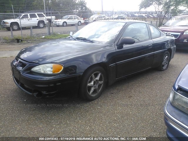 1G2NW12E84M690599 - 2004 PONTIAC GRAND AM GT BLACK photo 2