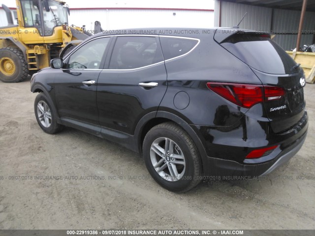 5NMZTDLB0JH090495 - 2018 HYUNDAI SANTA FE SPORT  BLACK photo 3