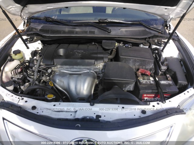 4T4BF3EKXBR137494 - 2011 TOYOTA CAMRY SE/LE/XLE WHITE photo 10