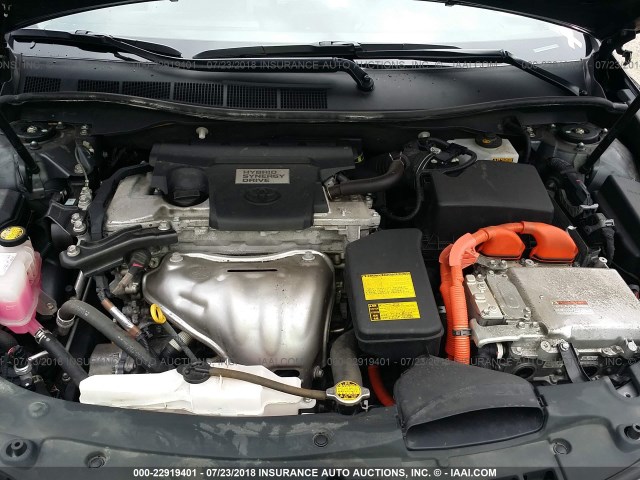 4T1BD1FK5CU044435 - 2012 TOYOTA CAMRY HYBRID/LE/XLE 灰色 照片 10