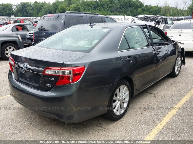 4T1BD1FK5CU044435 - 2012 TOYOTA CAMRY HYBRID/LE/XLE 灰色 照片 4