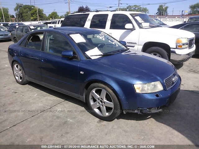 WAUJC68EX4A060797 - 2004 AUDI A4 1.8T BLUE photo 1