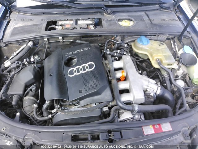 WAUJC68EX4A060797 - 2004 AUDI A4 1.8T BLUE photo 10