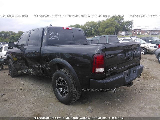 1C6RR7YTXGS210874 - 2016 RAM 1500 REBEL შავი ფოტო 3