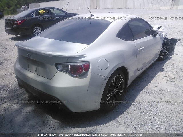 JF1ZNAA19D1734096 - 2013 TOYOTA SCION FR-S WHITE photo 4