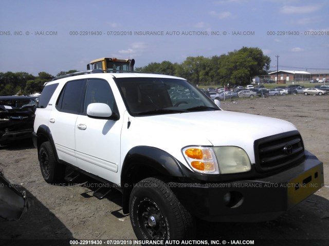 5TDZT38A34S237579 - 2004 TOYOTA SEQUOIA LIMITED WHITE photo 1