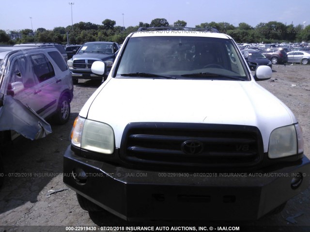 5TDZT38A34S237579 - 2004 TOYOTA SEQUOIA LIMITED WHITE photo 6