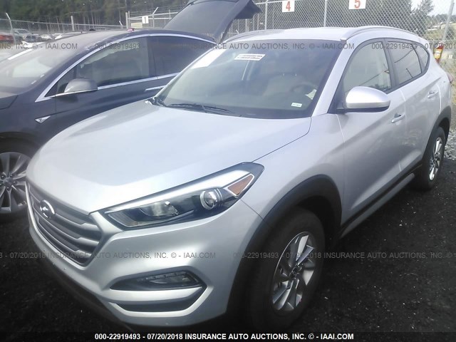 KM8J3CA45JU768044 - 2018 HYUNDAI TUCSON SILVER photo 2