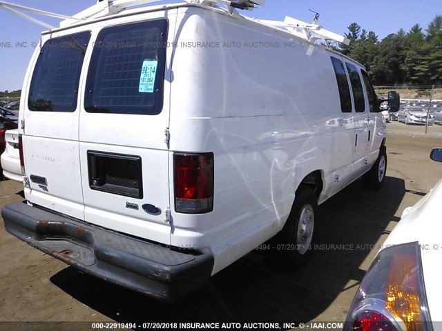 1FTNS2EW3BDA45633 - 2011 FORD ECONOLINE E250 VAN WHITE photo 4