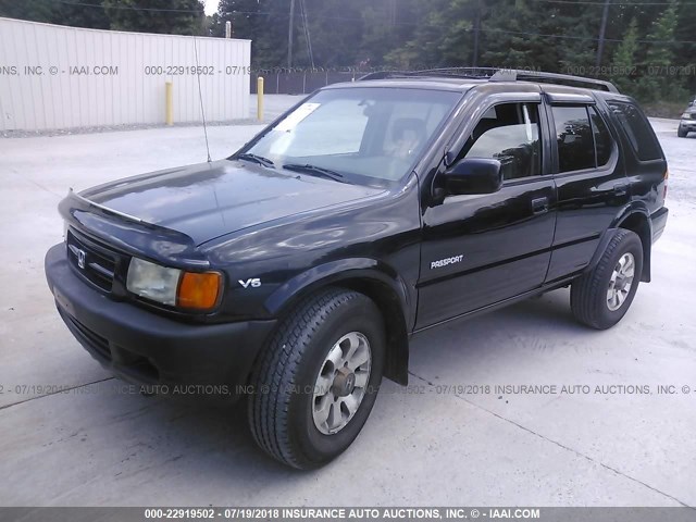 4S6CM58W3X4410045 - 1999 HONDA PASSPORT EX/LX შავი ფოტო 2