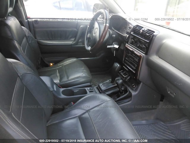 4S6CM58W3X4410045 - 1999 HONDA PASSPORT EX/LX შავი ფოტო 5