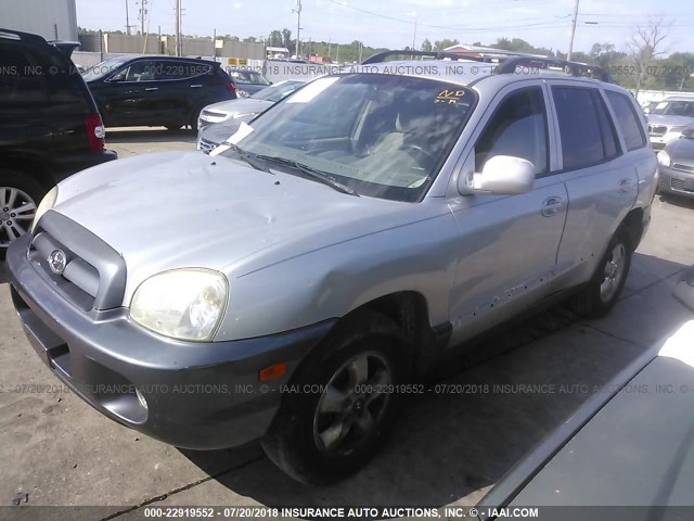 KM8SC13D75U009889 - 2005 HYUNDAI SANTA FE GLS/LX SILVER photo 2