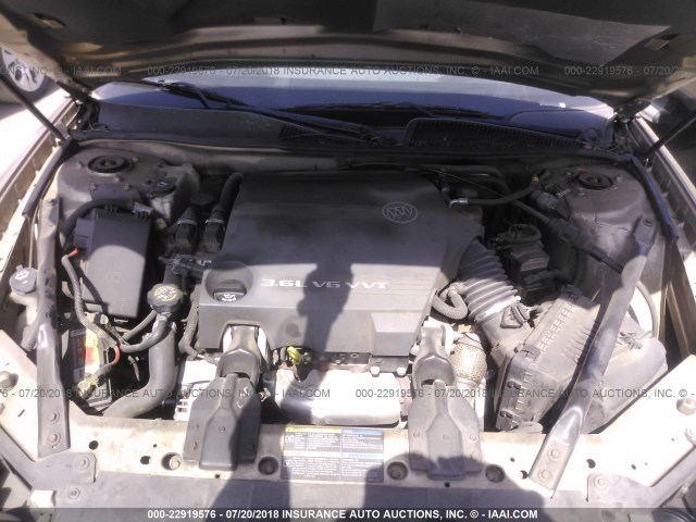 2G4WE567251292321 - 2005 BUICK LACROSSE CXS TAN photo 10