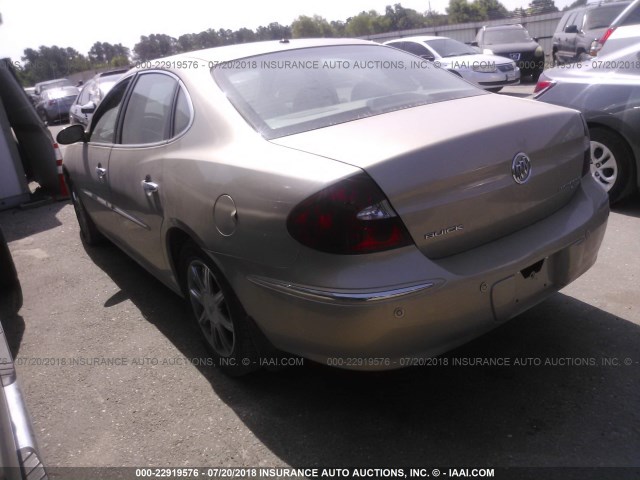 2G4WE567251292321 - 2005 BUICK LACROSSE CXS TAN photo 3