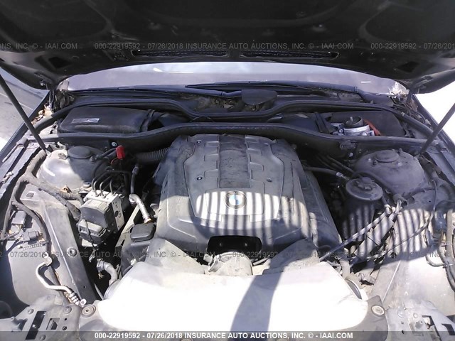 WBAHN83577DT75801 - 2007 BMW 750 GREEN photo 10