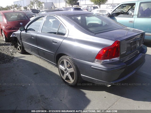 YV1RH527852479121 - 2005 VOLVO S60 R BLUE photo 3