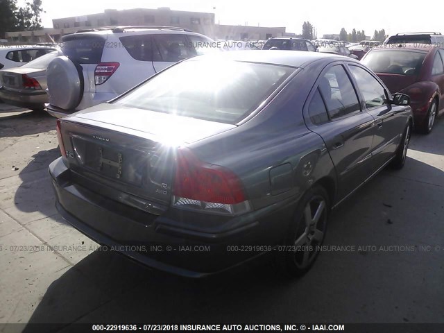 YV1RH527852479121 - 2005 VOLVO S60 R BLUE photo 4