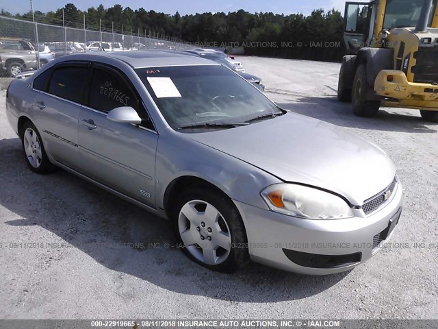 2G1WD58C089136892 - 2008 CHEVROLET IMPALA SUPER SPORT SILVER photo 1