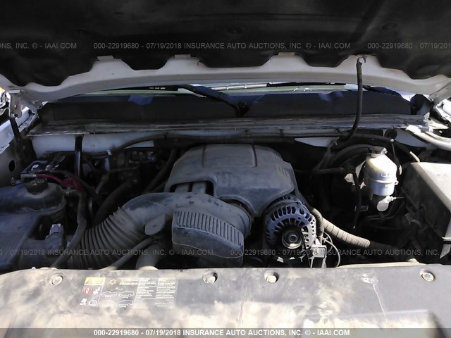 3GCUKTE20BG351612 - 2011 CHEVROLET SILVERADO K1500 LTZ WHITE photo 10