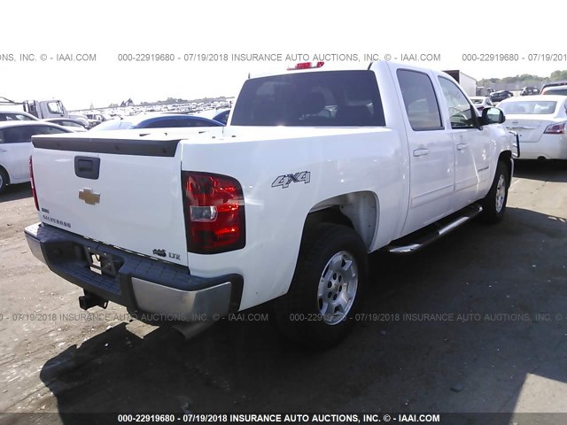 3GCUKTE20BG351612 - 2011 CHEVROLET SILVERADO K1500 LTZ WHITE photo 4