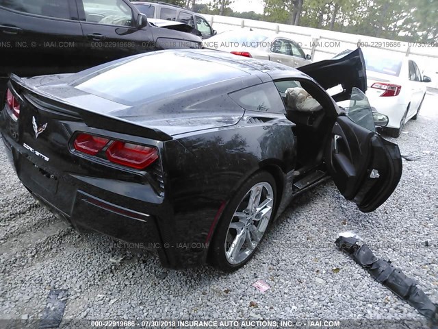 1G1YB2D72G5106911 - 2016 CHEVROLET CORVETTE STINGRAY/1LT BLACK photo 4