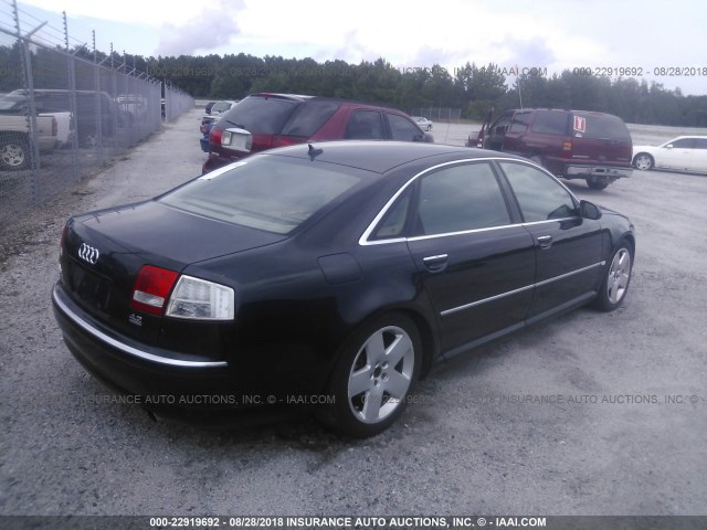 WAUMV44E37N020852 - 2007 AUDI A8 L QUATTRO BLACK photo 4