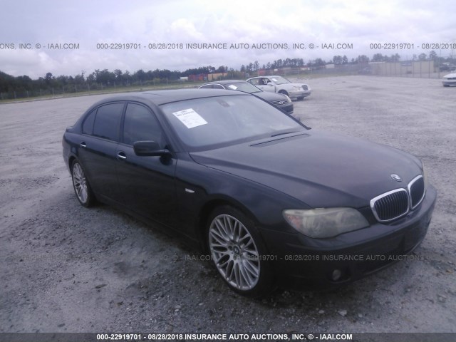 WBAHN83517DT74935 - 2007 BMW 750 BLACK photo 1