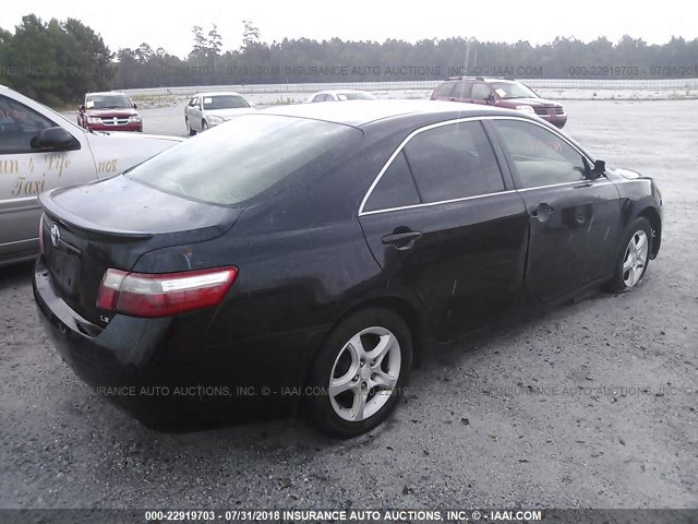 4T1BE46K17U513105 - 2007 TOYOTA CAMRY NEW GENERAT CE/LE/XLE/SE BLACK photo 4