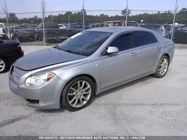 1G1ZK57788F249519 - 2008 CHEVROLET MALIBU LTZ 灰色 照片 2