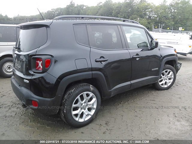 ZACCJBBT3FPB40818 - 2015 JEEP RENEGADE LATITUDE BLACK photo 4