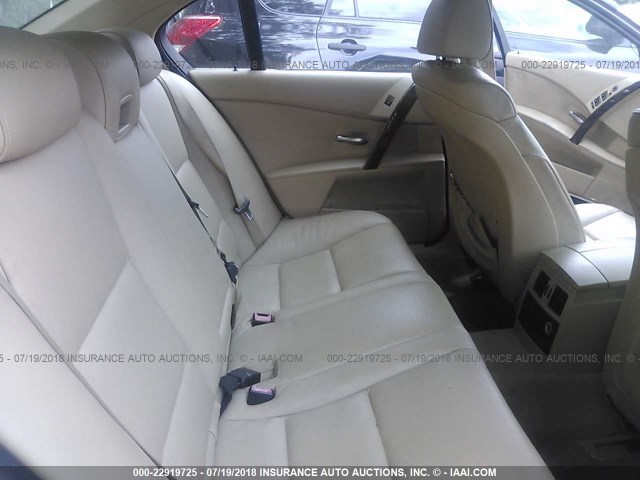 WBANB33535CN64768 - 2005 BMW 545 I WHITE photo 8