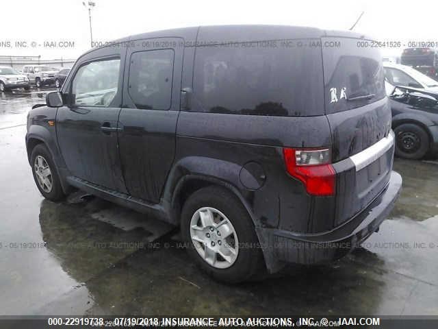 5J6YH2H35BL006216 - 2011 HONDA ELEMENT LX BLACK photo 3